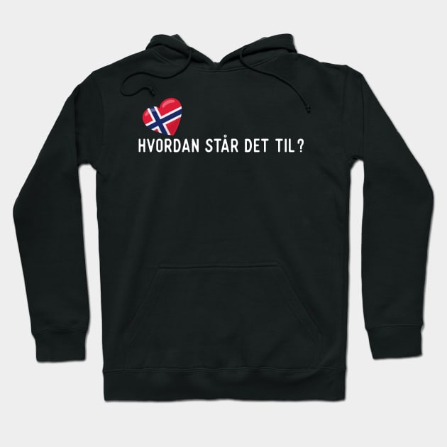 Norwegian Hvordan står det til? Hoodie by SunburstGeo